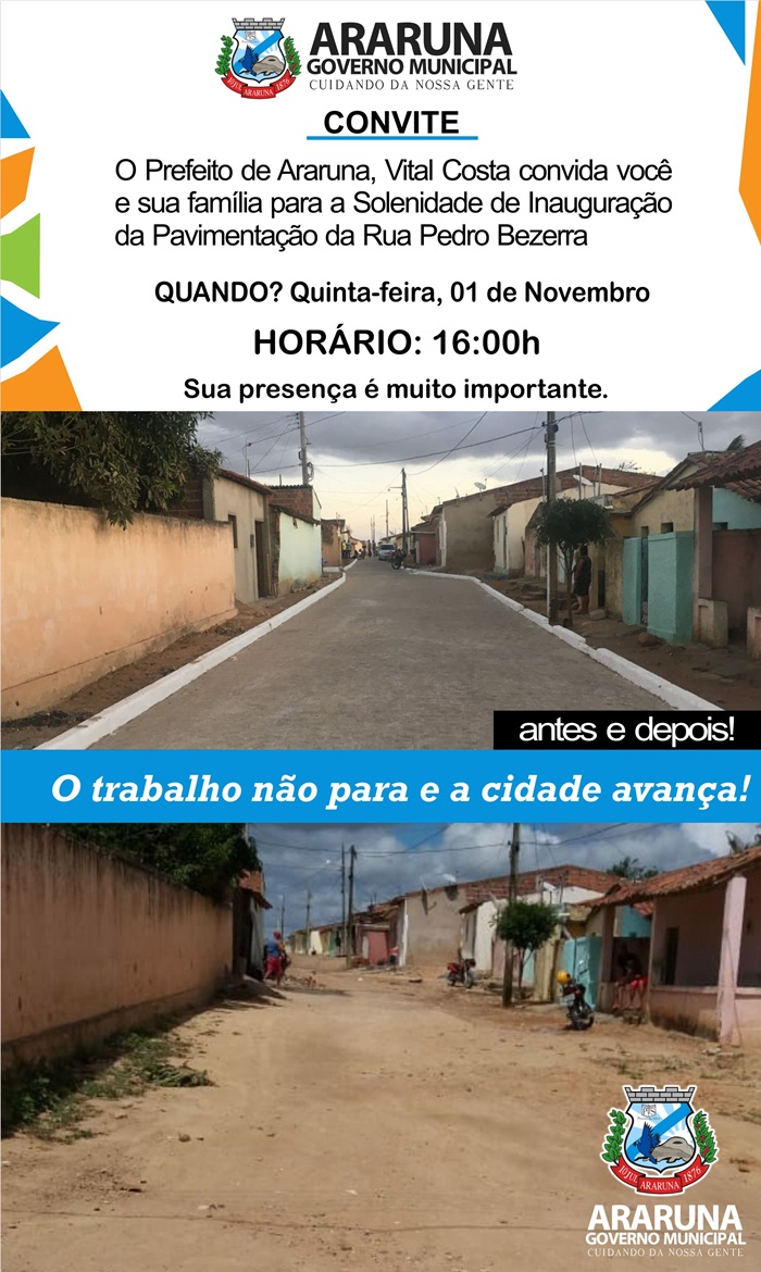 convite rua pedro bezerra