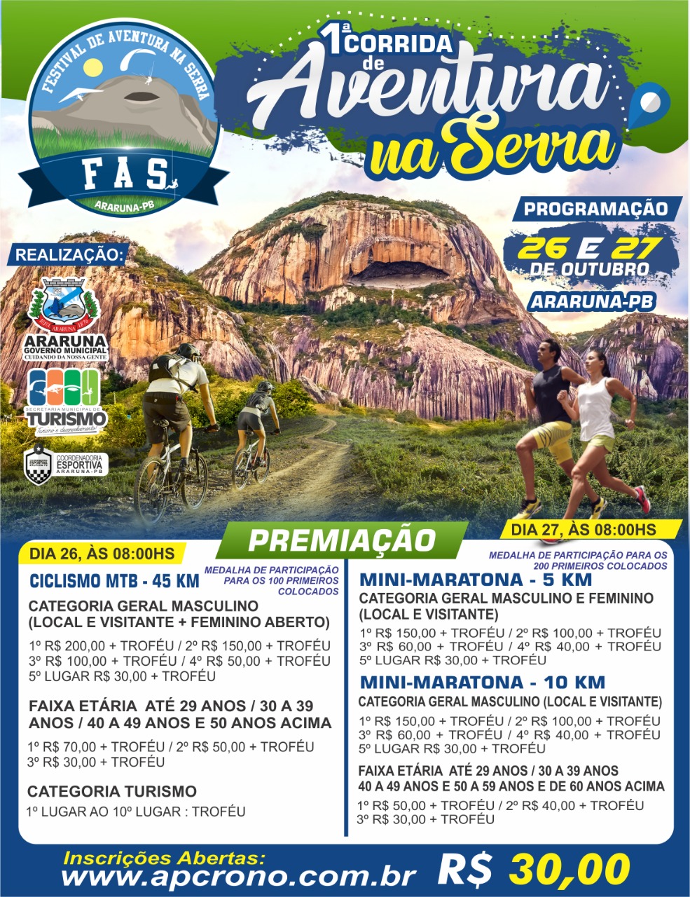 cartaz corrida