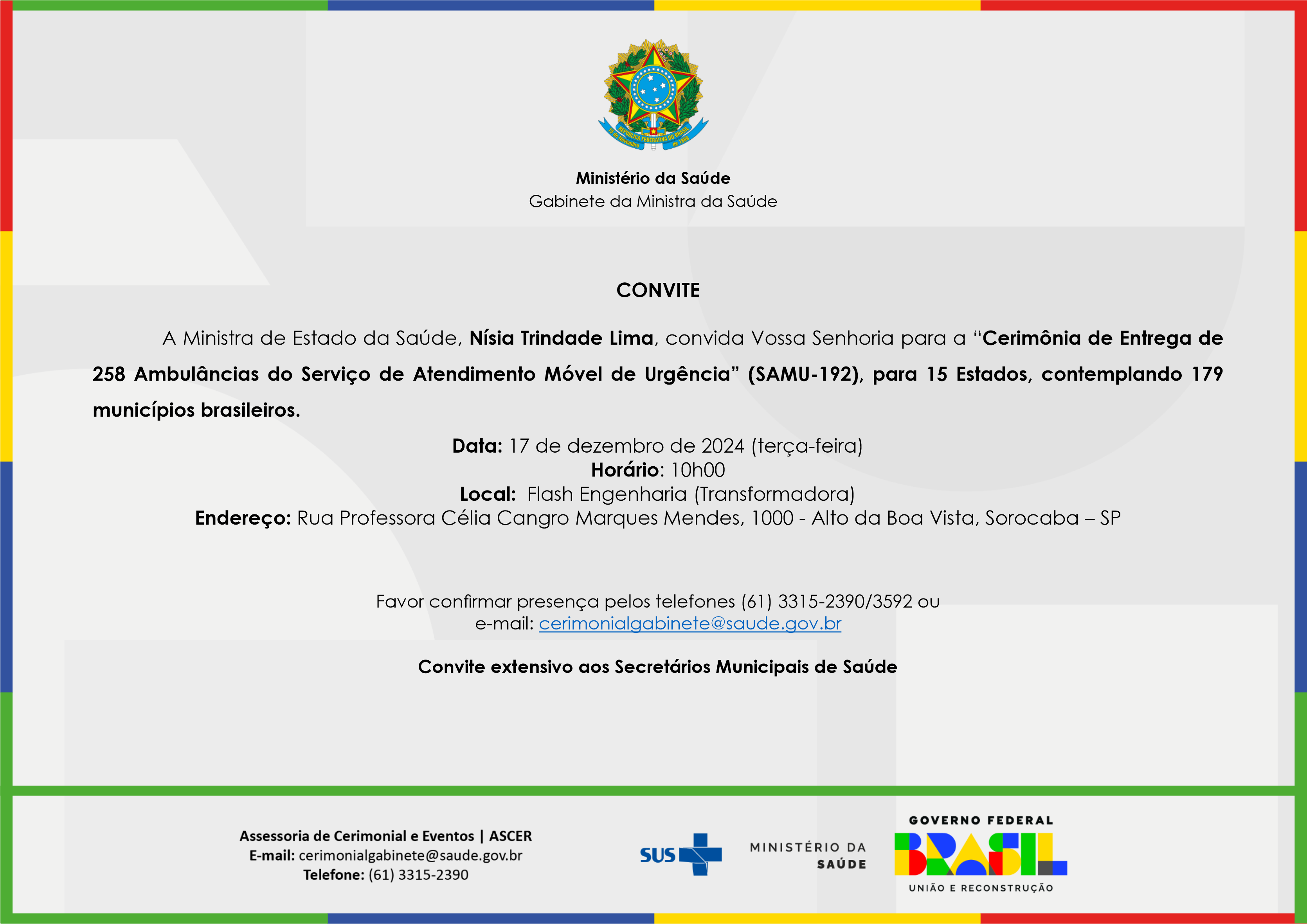 convite ambulancia