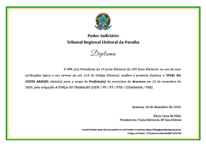 diploma vital